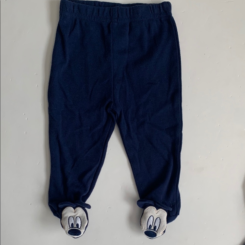 Disney Mickey Mouse Baby One Piece Set - Blue and White 3-6 Months - Picture 9 of 12